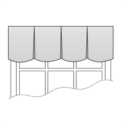 Curved Box Valance